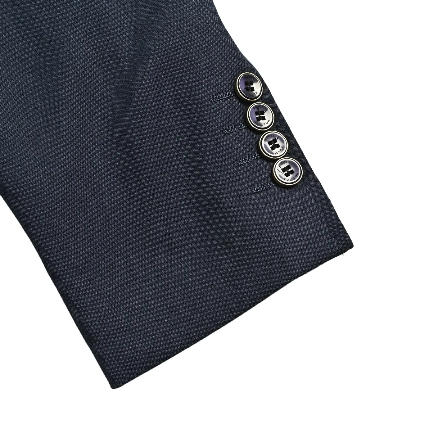 Louis Vuitton Pocket Embroidered Single Breasted Suit Jacket